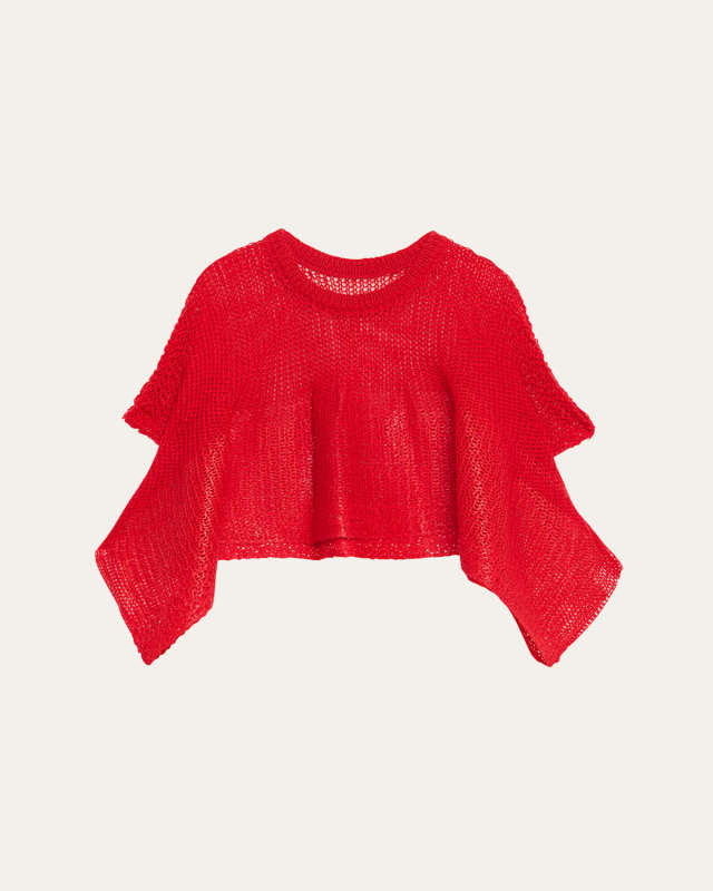 Open-Knit Sleeveless Top